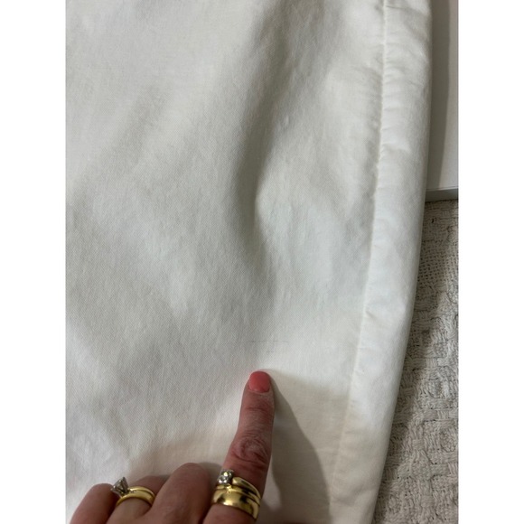 Rag & Bone Simone Slim Ankle Pants White‎ Cropped Pants Stretch Casual Size 10 - Picture 7 of 12